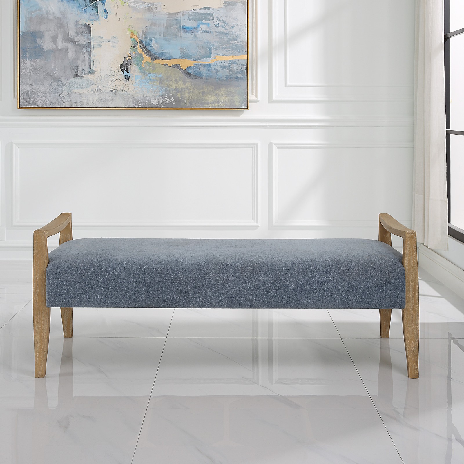 Uttermost 23829 Daylight 59"W Bench - Wood