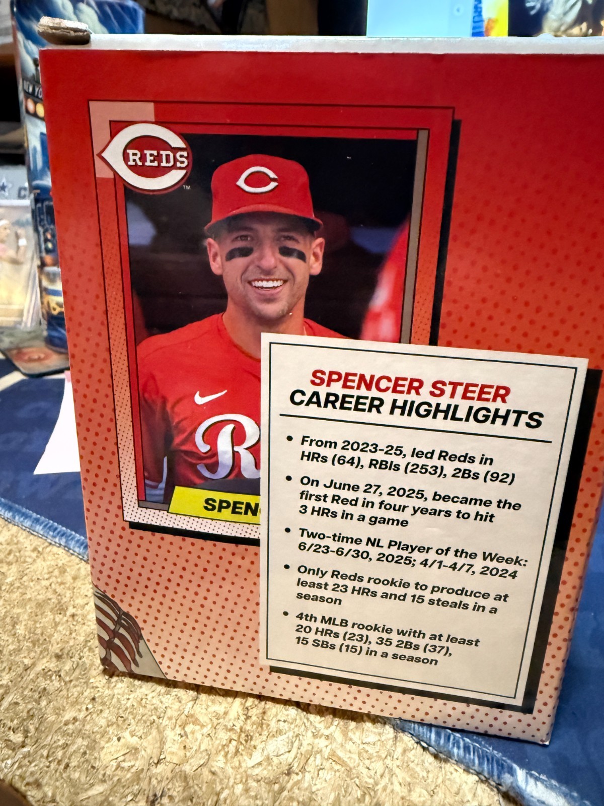 SPENCER STEER-----CINCINNATI REDS-----BOBBLEHEAD CARD-----SGA----2026