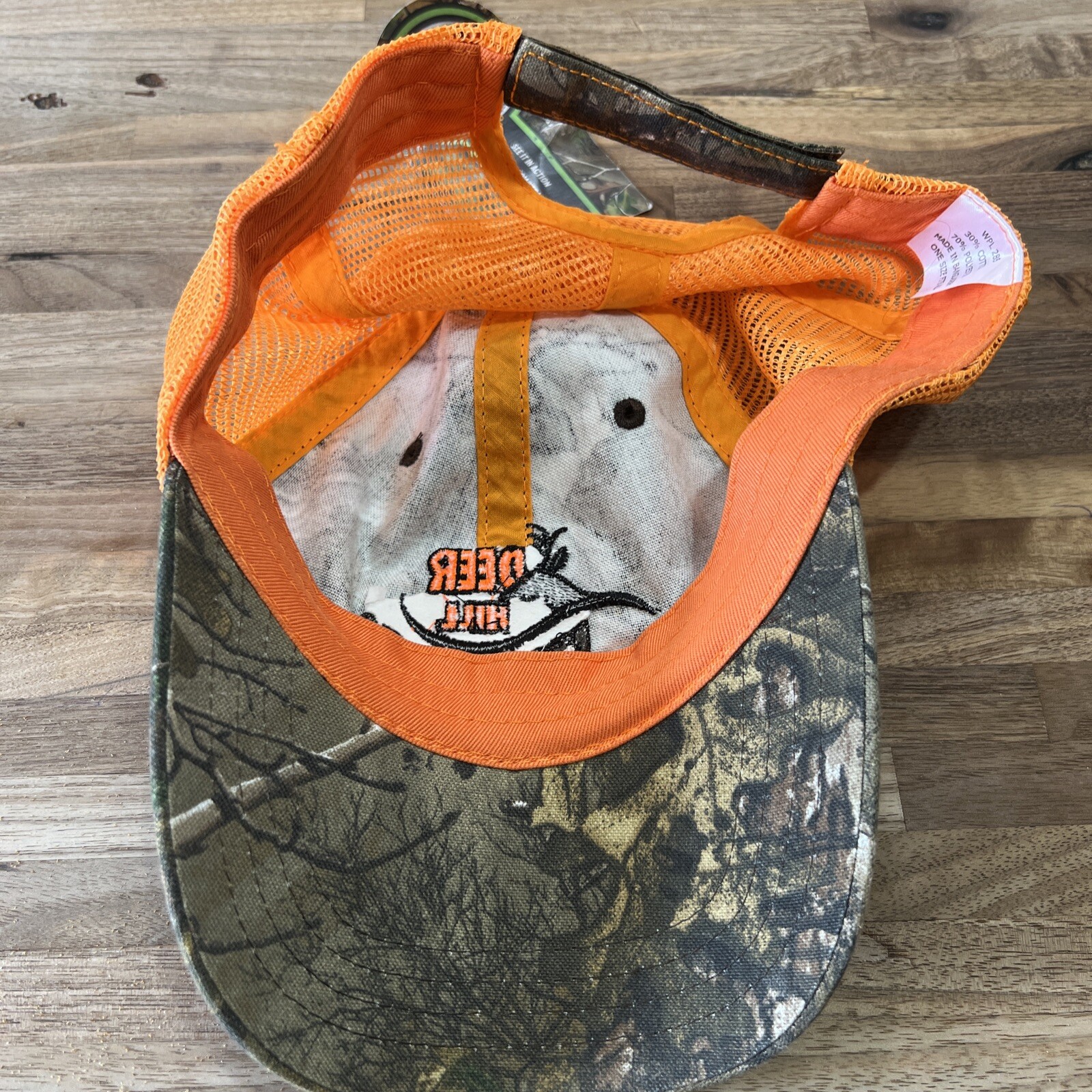 RealTree Camo Deer Hill Expeditions Hat Orange Camo Cap