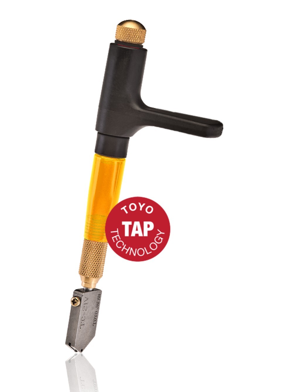 TOYO™ Glass Cutter Custom Grip Supercutter® - STRAIGHT BLADE [TC-21SVR]