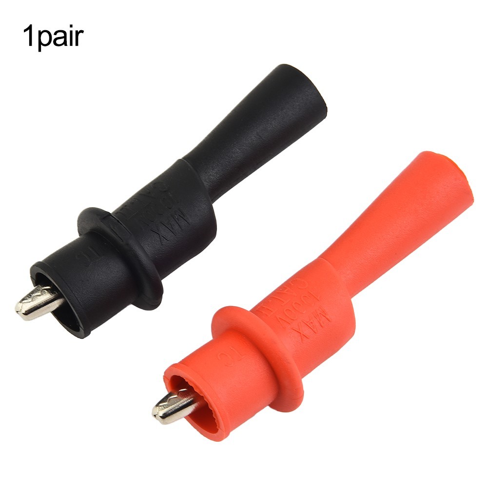 Household Items Clamp Measuring Tools Multimeter Antiskid 1Pair Red+Black