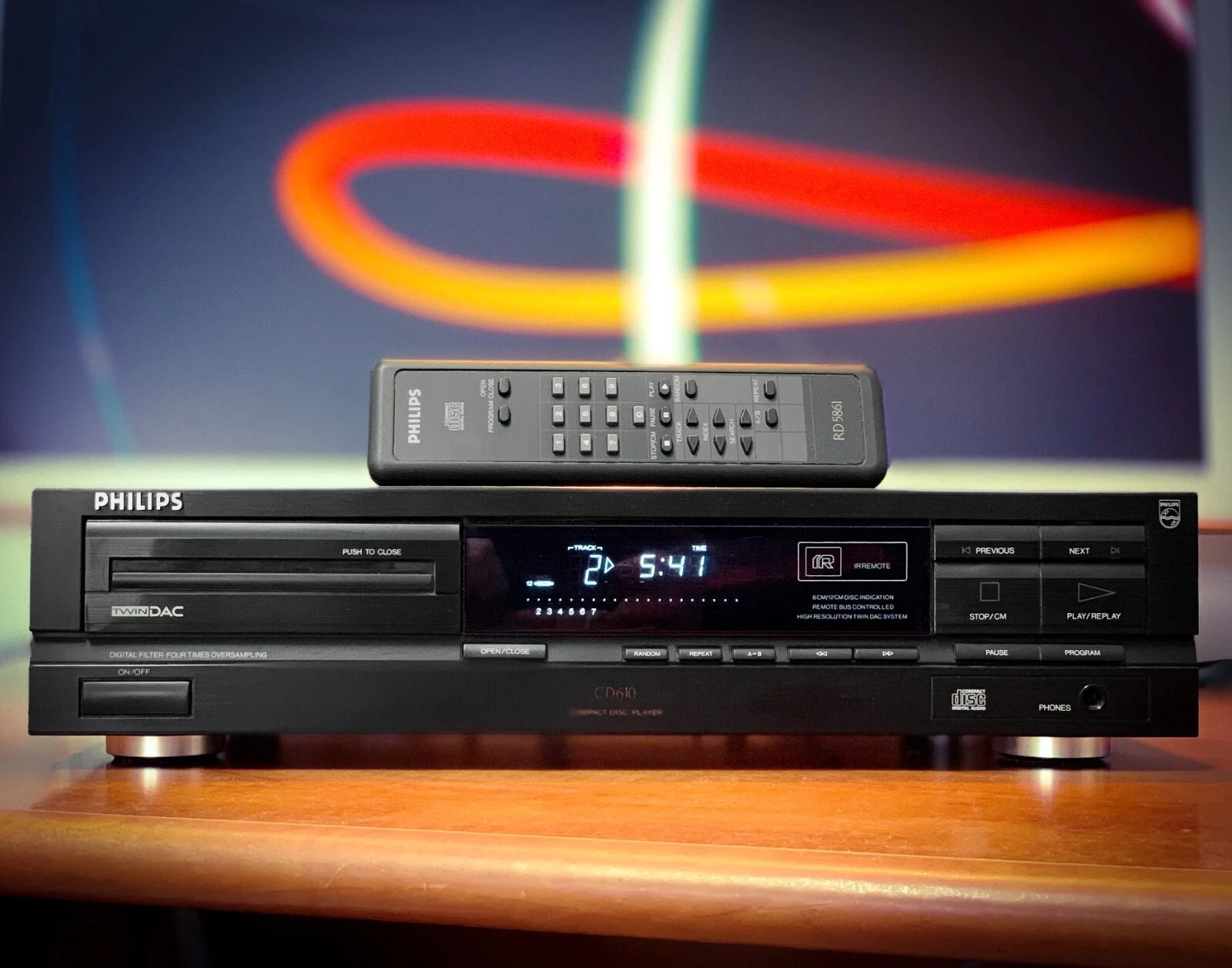 PHILIPS CD610 🌈RaRe🌈 Vintage Stereo CD/CDR Deck