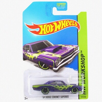 Purple 1969 Dodge Coronet Superbee toy car