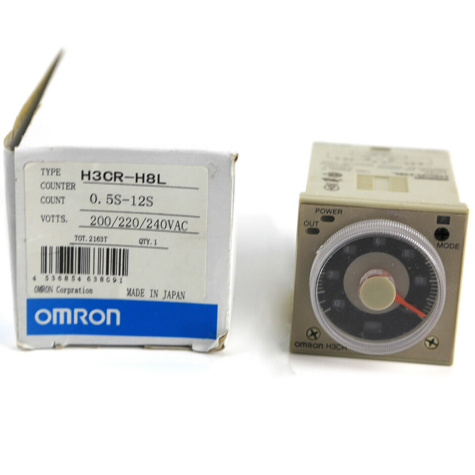 New Omron AUTOMATION AND SAFETY H3CR-H8L H3CRH8L RELAY TIMER 0-12MIN OFF-DELAY