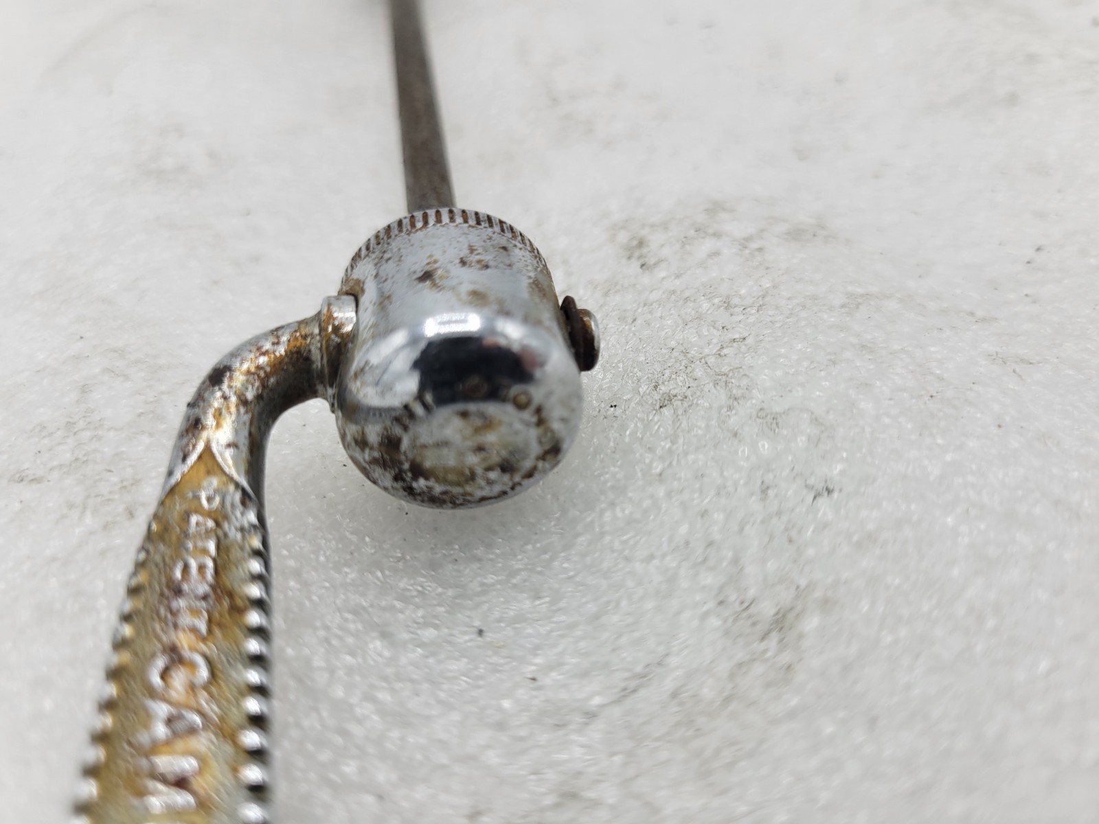 Vintage Campagnolo Quick Release Skewer FRONT -used-missing springs