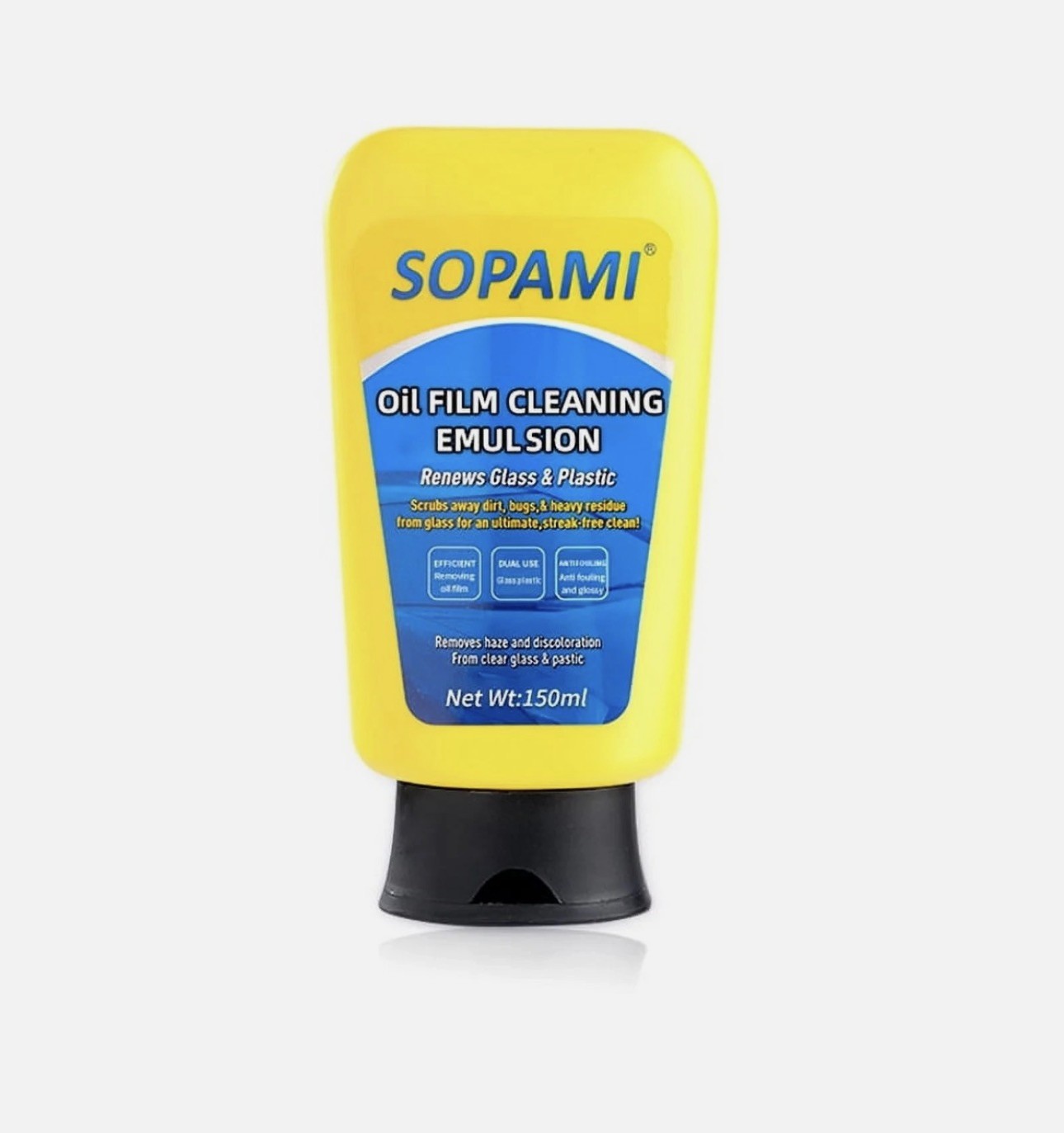 Sopami Oil Film Cleaning Emulsion renews glass & plastic 150g new