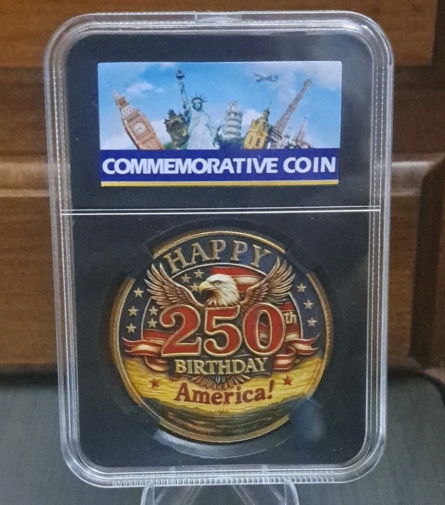 Beautiful Slabbed 250th Birthday - United States Of America Commerative Coin