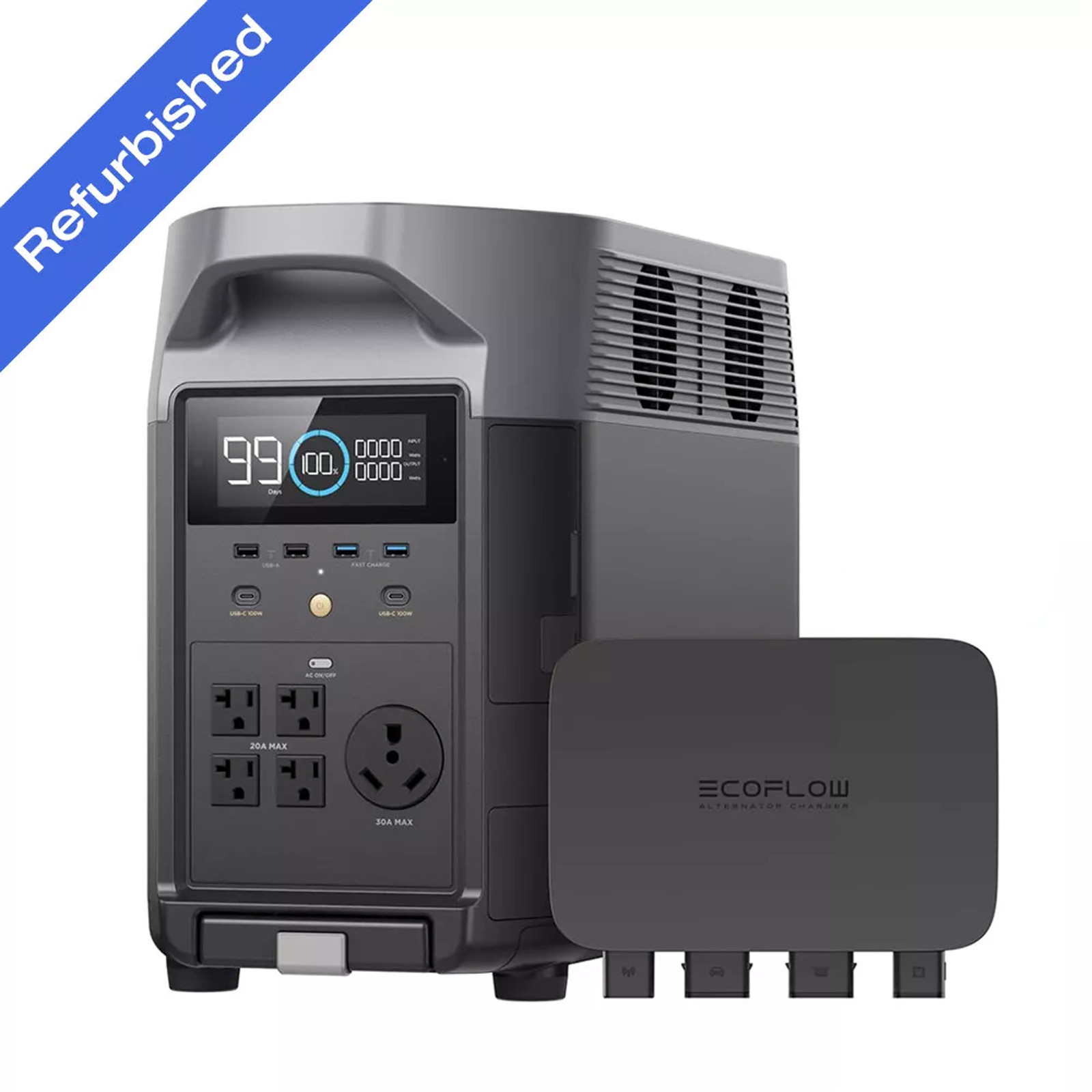 EcoFlow 800W Alternator Charger with Power Station Certified Refurbished