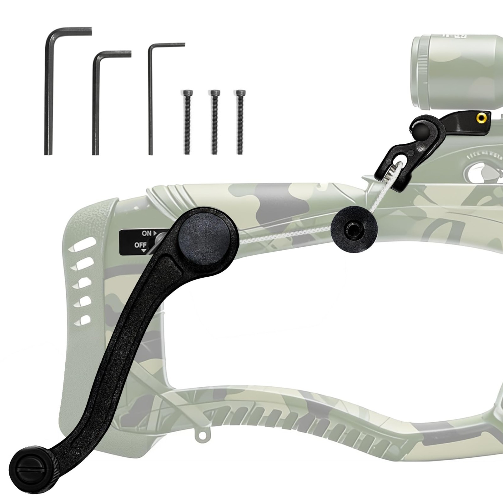 Upgraded Crossbow Crank Cocking Device, Reduces Cocking Resistance 93%, Ambidext