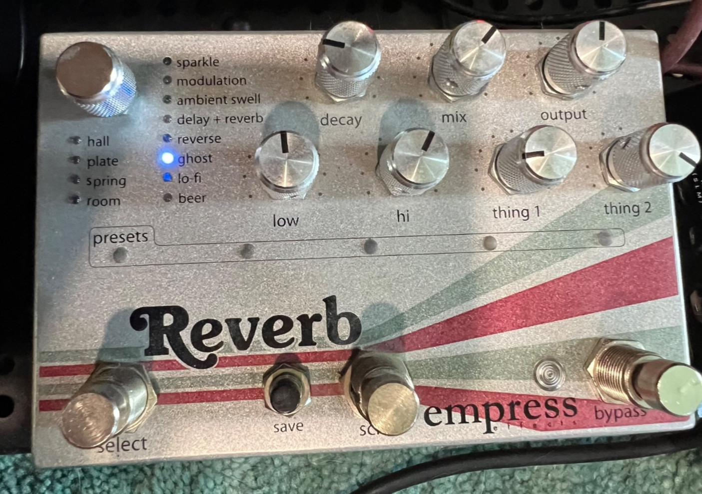 Empress Reverb Effects Pedal