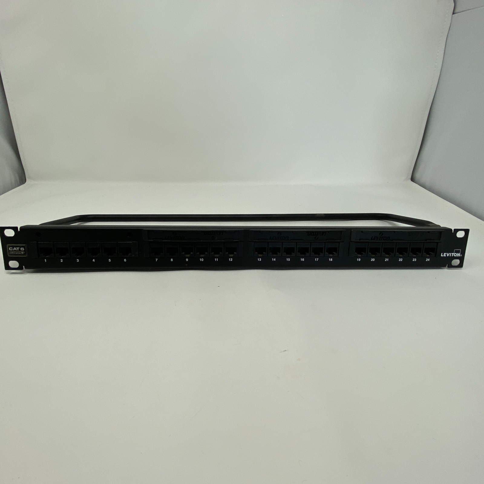 Open Box Leviton Cat6 24-port patch panel Cat6 X-Treme