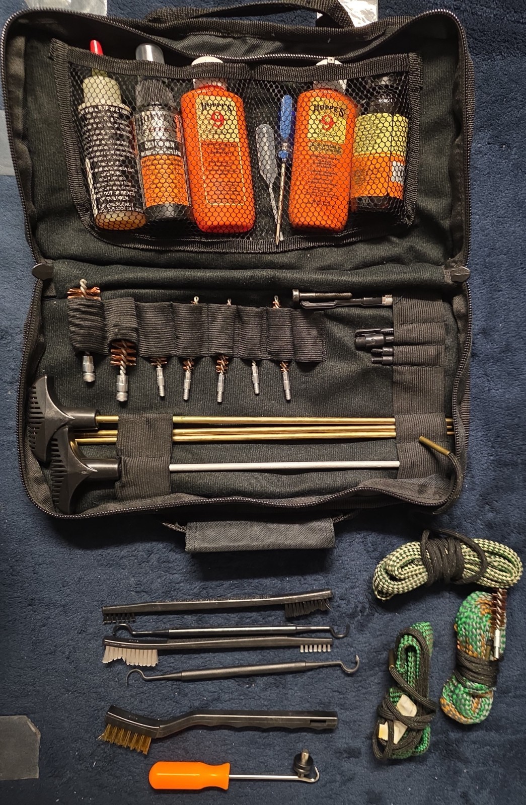Hoppe’s No. 9 Deluxe Gun Cleaning Kit Bundle w/Case, Rods, Brushes, Bore Snakes