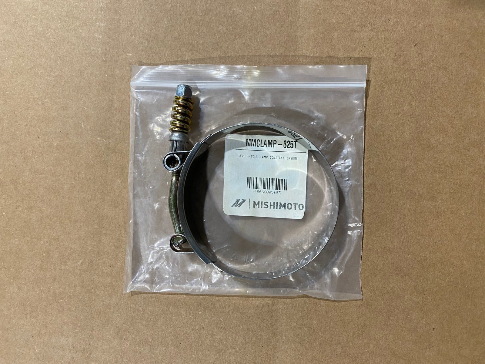 OPEN Mishimoto 3.25" Stainless Steel Constant Tension T-Bolt Clamp MMCLAMP-325T