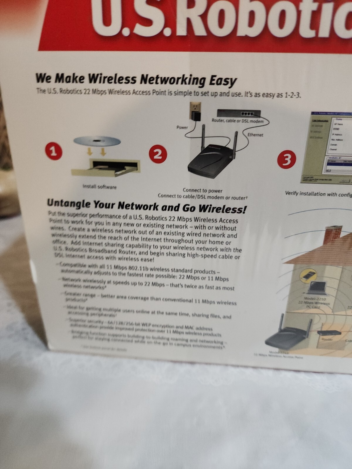 US Robotics Wireless Access Point NIP Model- 2249 Priority Ship PLEASE READ