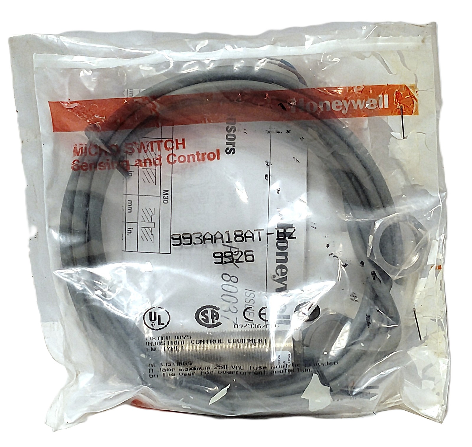 Honeywell 993AA18AT-B2 20-250 V AC Proximity Sensor