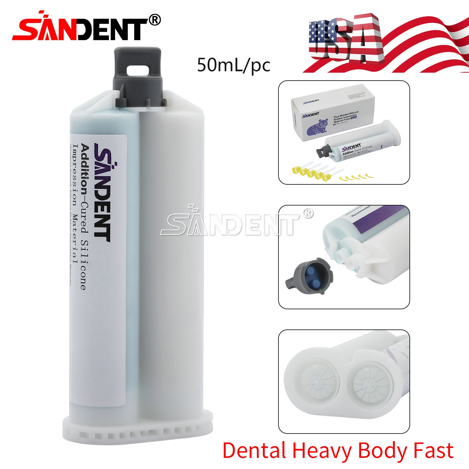 Heavy Body Fast Set Dental Impression Material VPS PVS ds