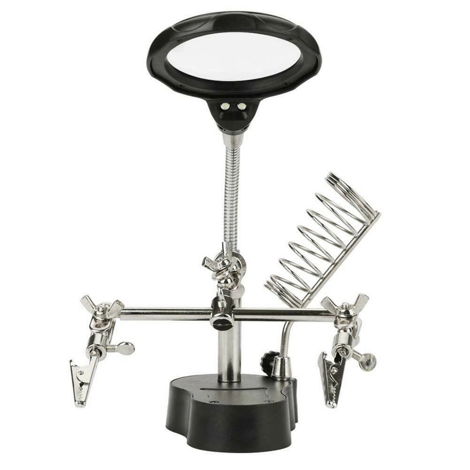 Third Hand Helping Station with Optical Lens Magnifier and Hands-Free Design