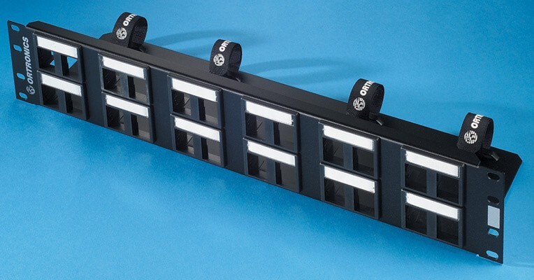 Ortronics OR-401045290 24-Port TracJack Patch Panel Modular Kit, 1RU