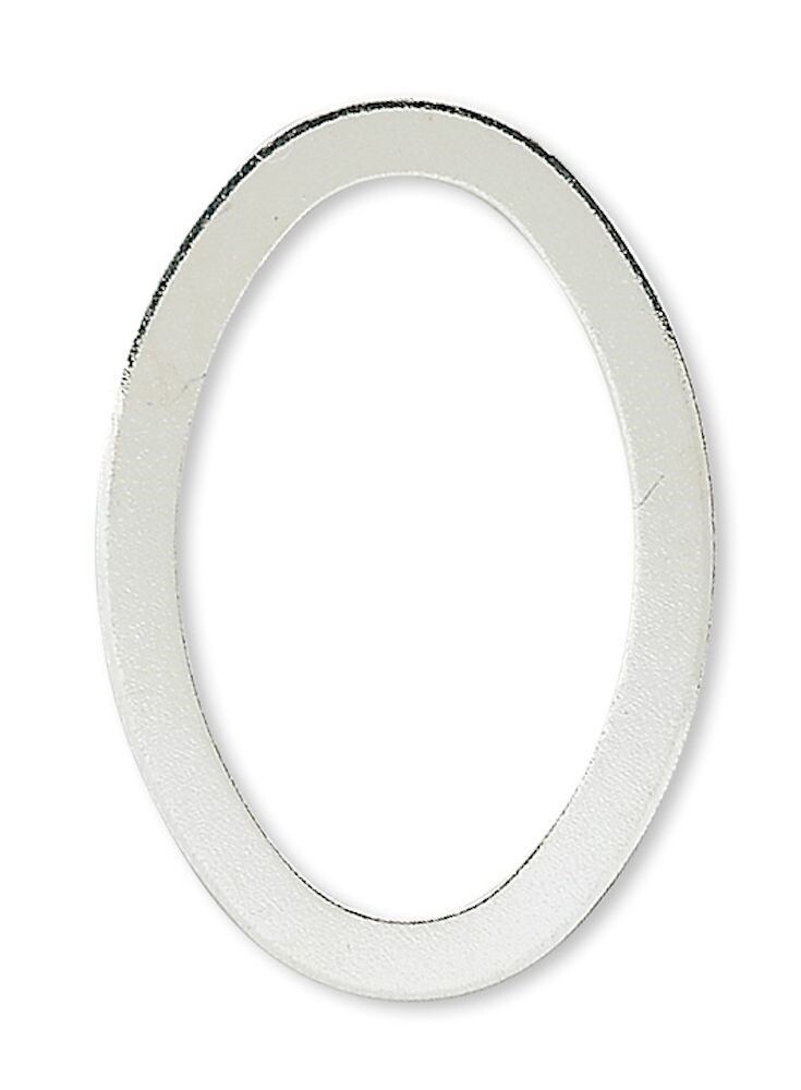 Component, 10 Silver Plated Brass 22x15mm Open Oval Link Connectors
