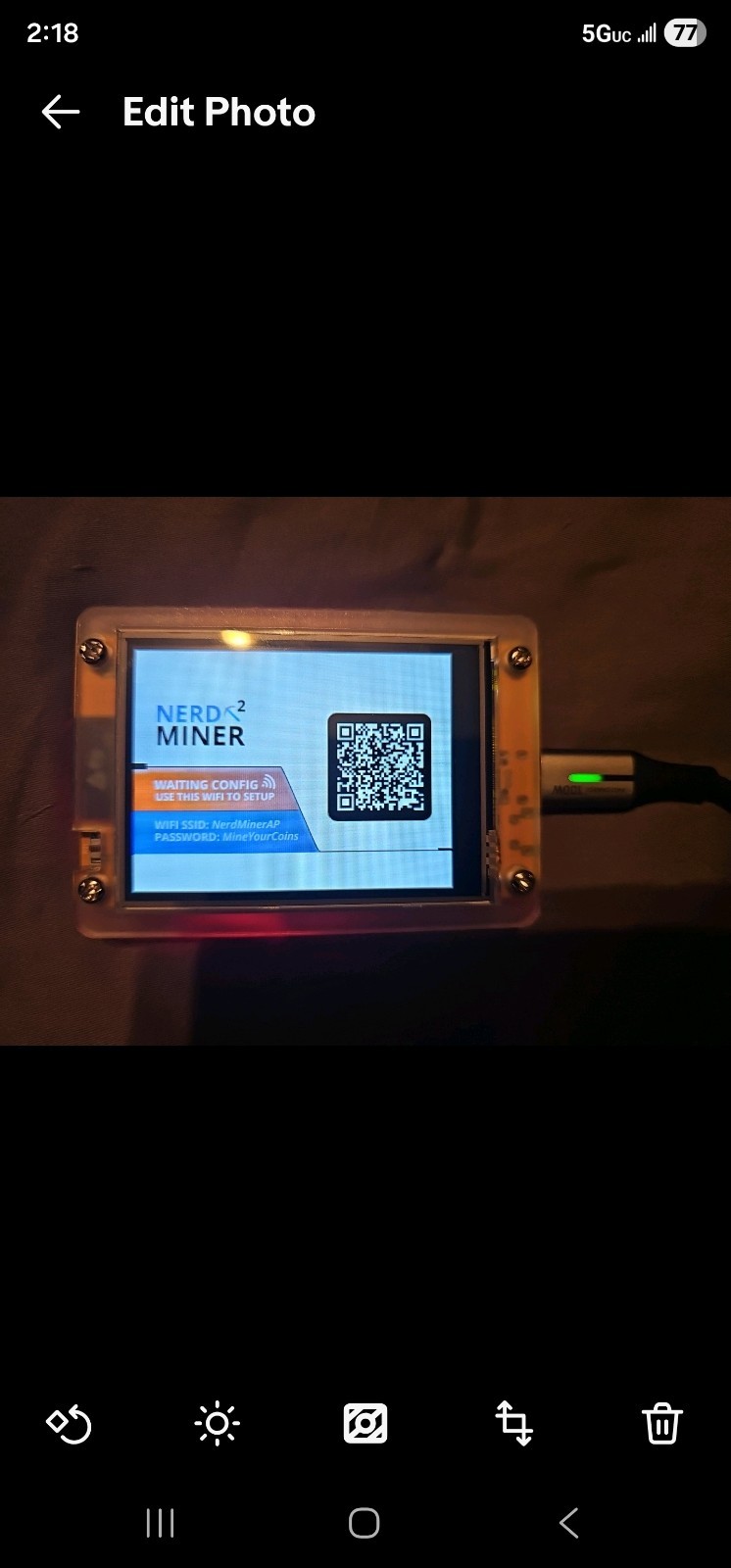 Upgraded NerdMiner V2 2.8" Smart Display BTC Solo Miner Bitcoin Lottery Machine