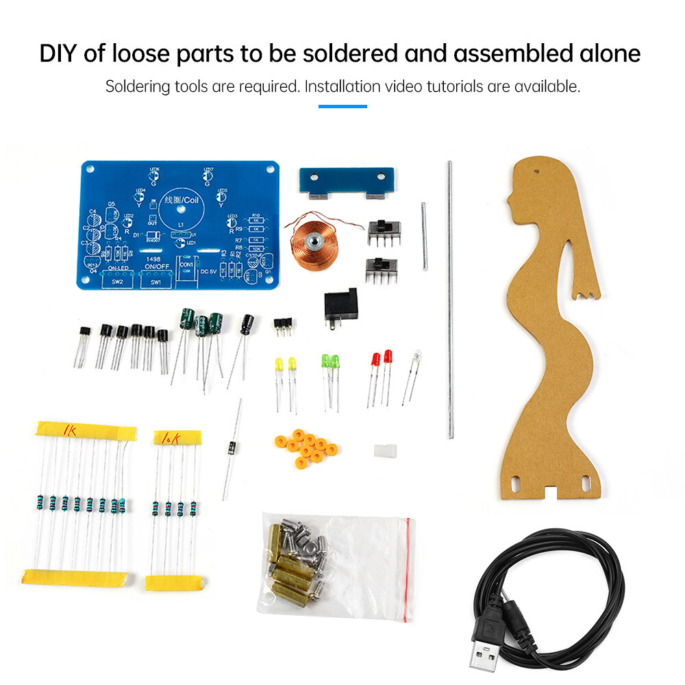 DIY LED Electronic Swing Kit Electromagnetic Swing Induction Teaching Welding