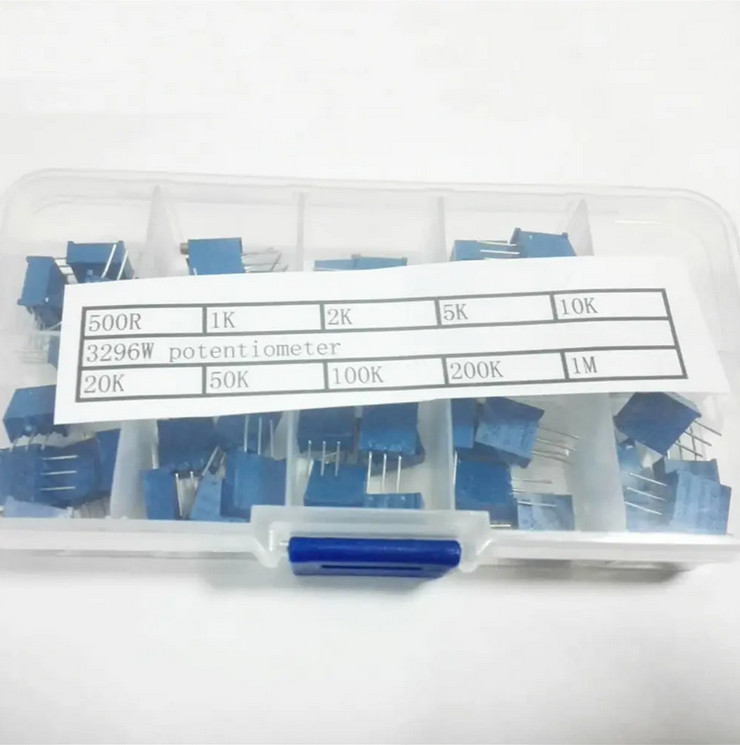 3296W 10 Values Multi-turn trimmer potentiometer 3296 Variable Resistor Kits