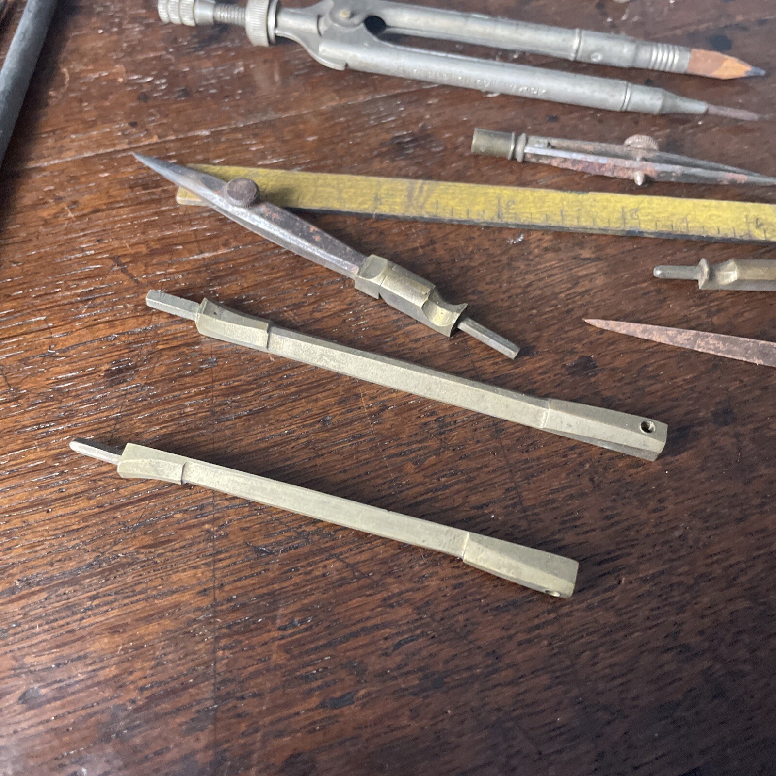 Vintage Drawing Set / Compass Set - Mathmatical Instruments