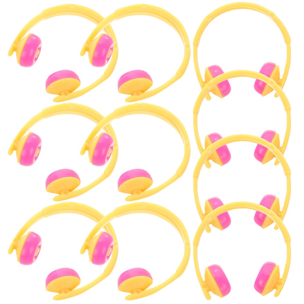 20 Pcs Miniature Headset Model Decor Doll House Headphone Shape Ornament