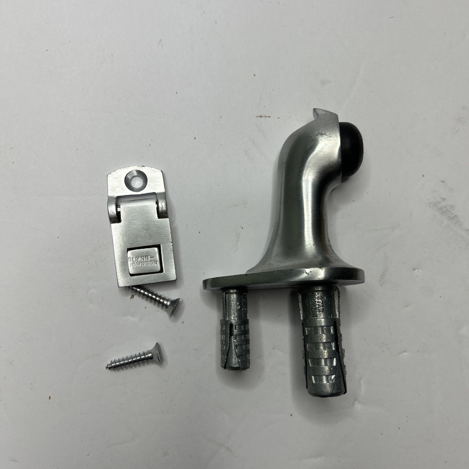 Vintage Glynn Johnson No F20X  New Old Stock Aluminum Door Holder and Bumper