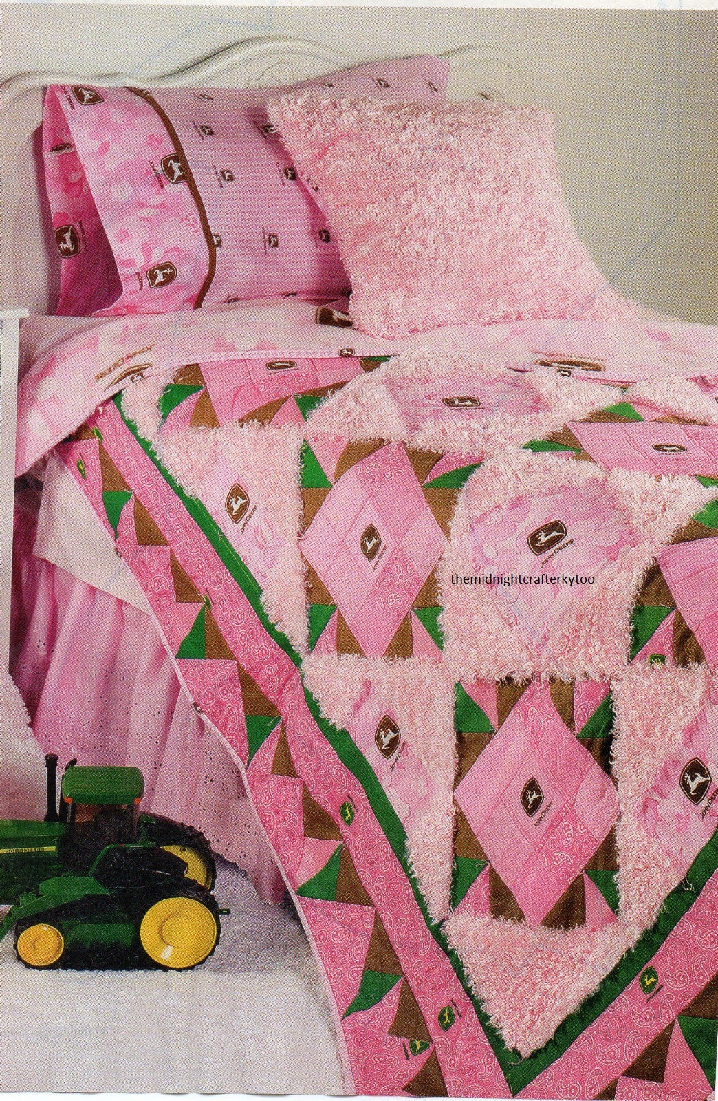 Girls Love Tractors Too Quilt Pattern Pieced SH