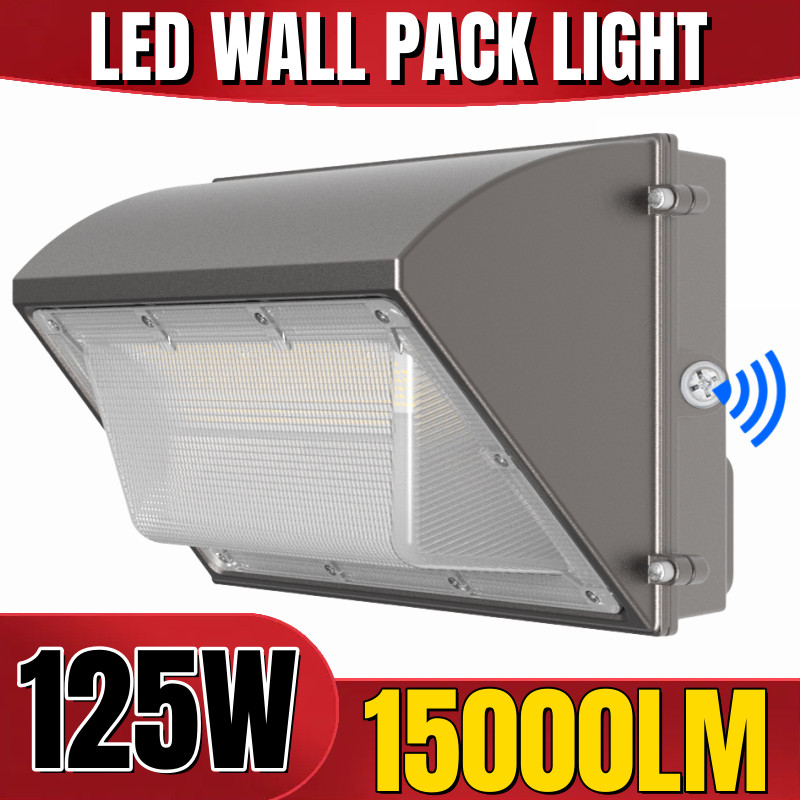LED WallPack Light 125W Commercial Industrial Outdoor Security Fixture 5000K ETL