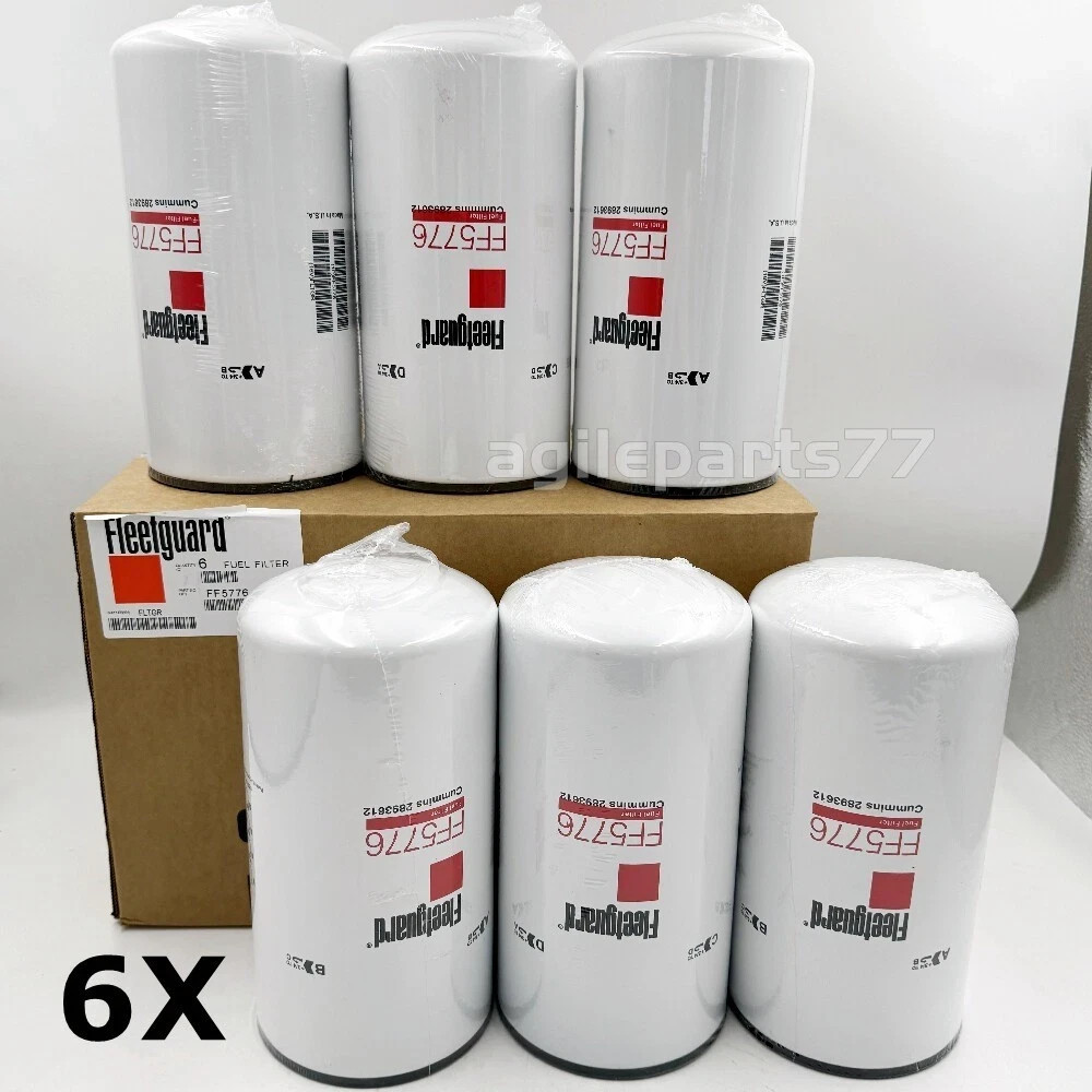 . Fleetguard FF5776 6 Pack Fuel Filter Cummins ISX P555776 WF10123