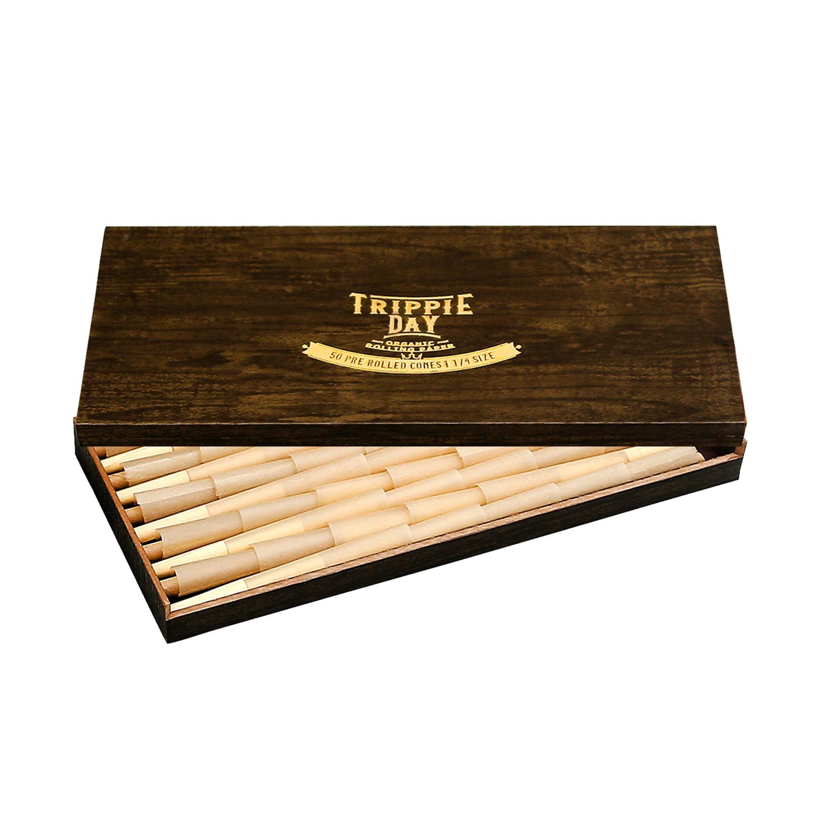 organic unbleached 1/4 Size Pre Rolled Cones in a Box | 50 Pack | Vegan & Non...