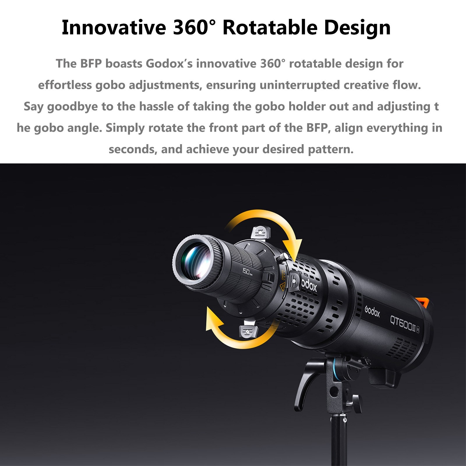 Godox BFP Flash Projection Attachment for Bowens Mount Flash Speedlite