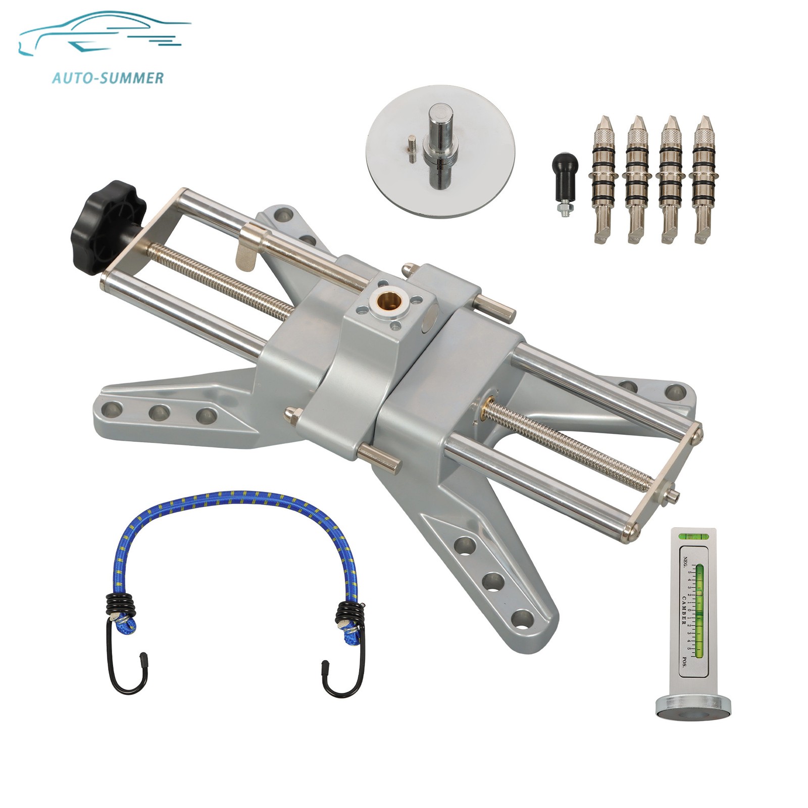 For 11-25" Rims Camber Repair Alignment Tool & Magnetic Camber Gauge and Adapter