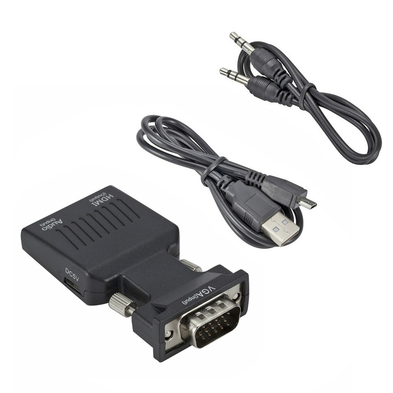 VGA Input To HDMI Output Adapter+ Audio Cable+USB Cable For Win7/8/10