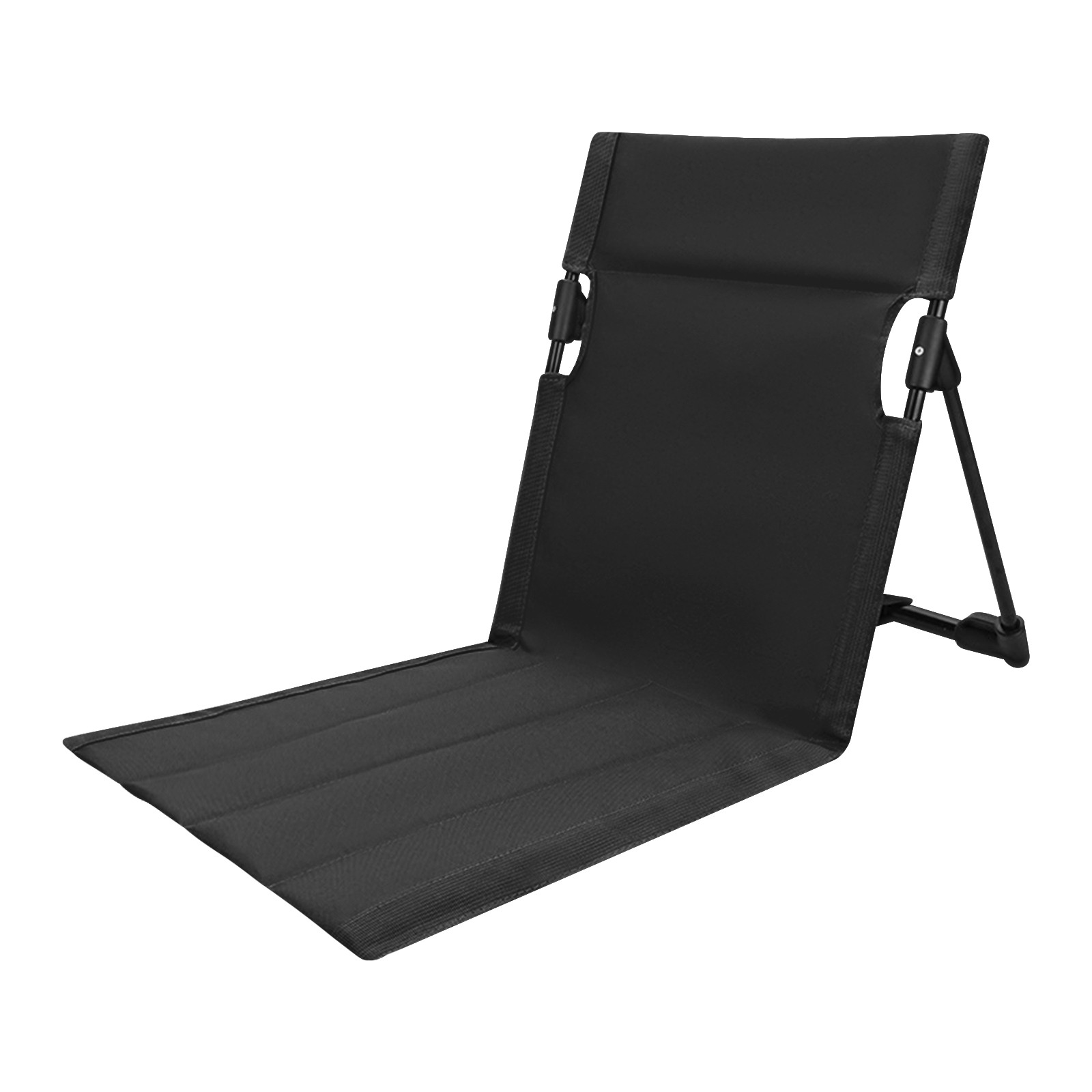Portable Park Leisure Backrest Chair Outdoor Camping Backrest Lawn Chair BlackUS