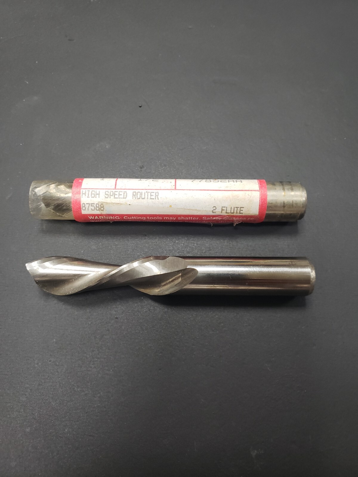 1/2" Dia High Speed Aircraft Router Bit 1-1/2" FLT x 3-1/2" OAL LH SPR RH Cut