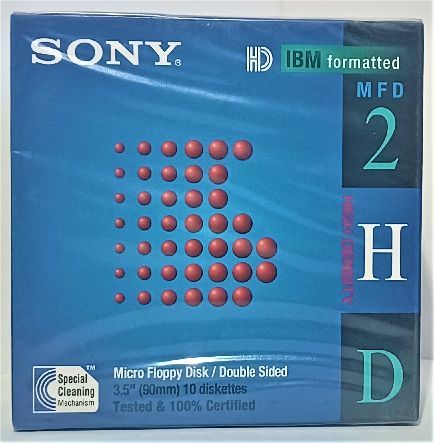 Sony MF2HD 1.44MB High Density Floppy Disc 10 Pack Factory Sealed