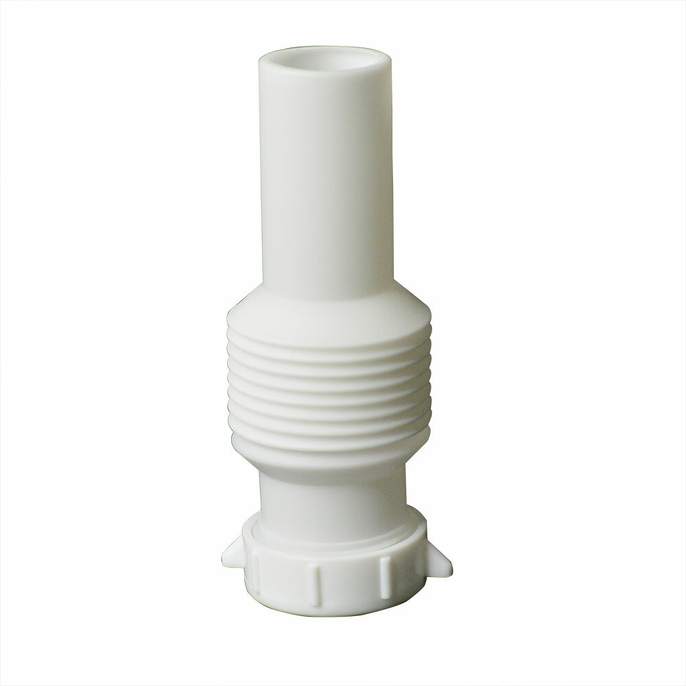 Plastic Tubular Flexible Accordian Design Slip Joint Extension- Form Fit Type
