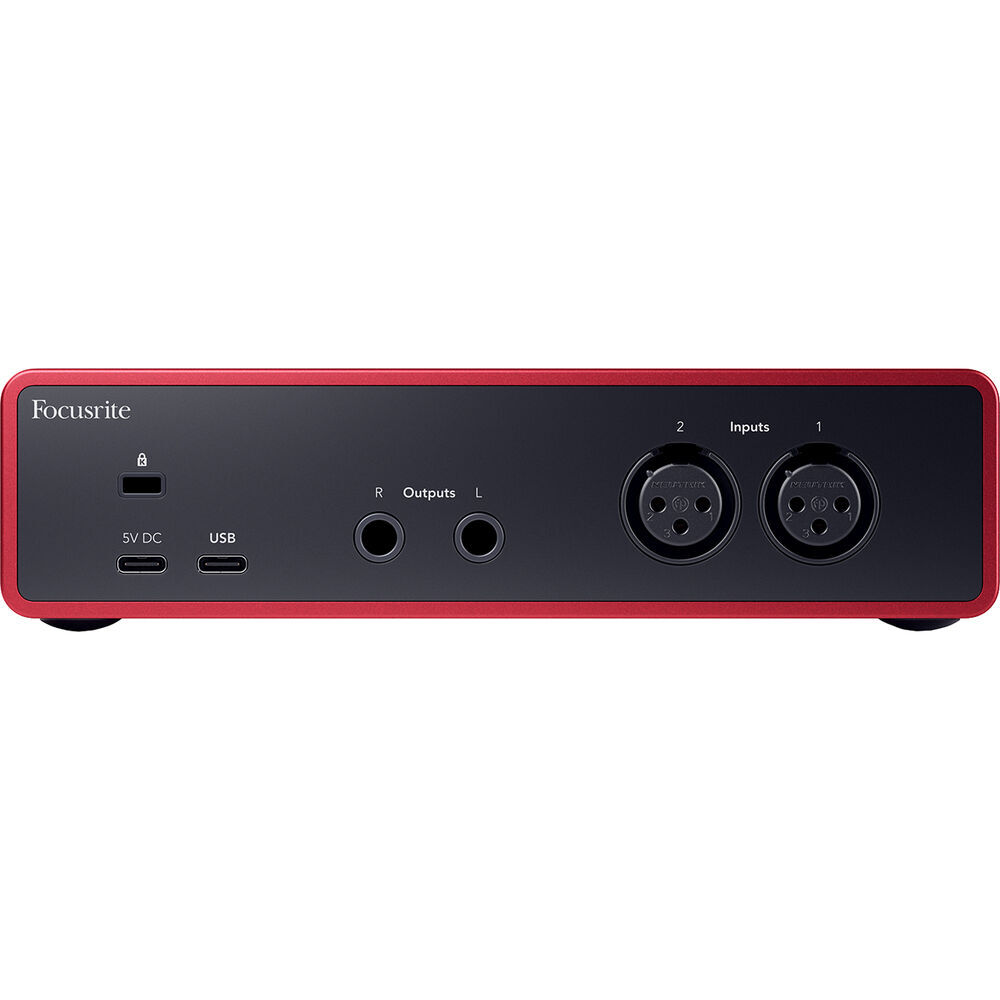 Focusrite Scarlett 2i2 USB-C Audio Interface w/ Headphones, Filter & Cable KIT