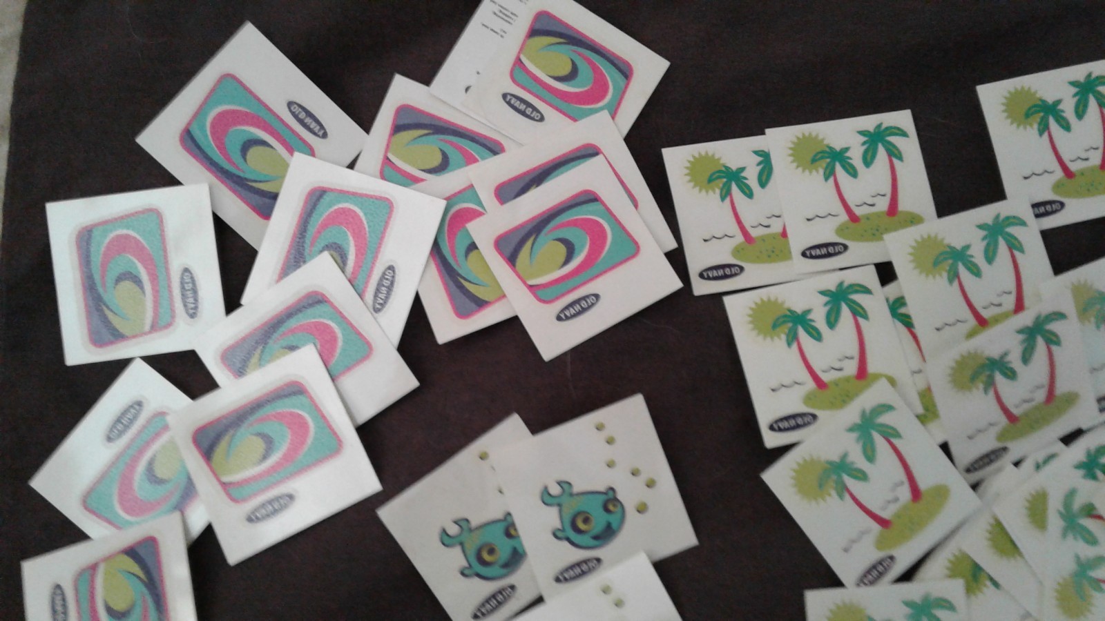 OLD NAVY TEMPORARY TATTOOZ  VINTAGE 4 DIFFERENT DESIGNS  LOT OF 4