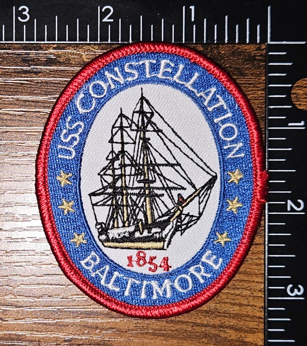 USS Constellation Baltimore 1854 Military Navy Patch