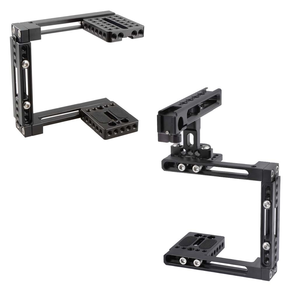 CAMVATE Camera Half Cage Kit Height Adjustable 68-145mm fr Canon/Nikon/Sony DSLR
