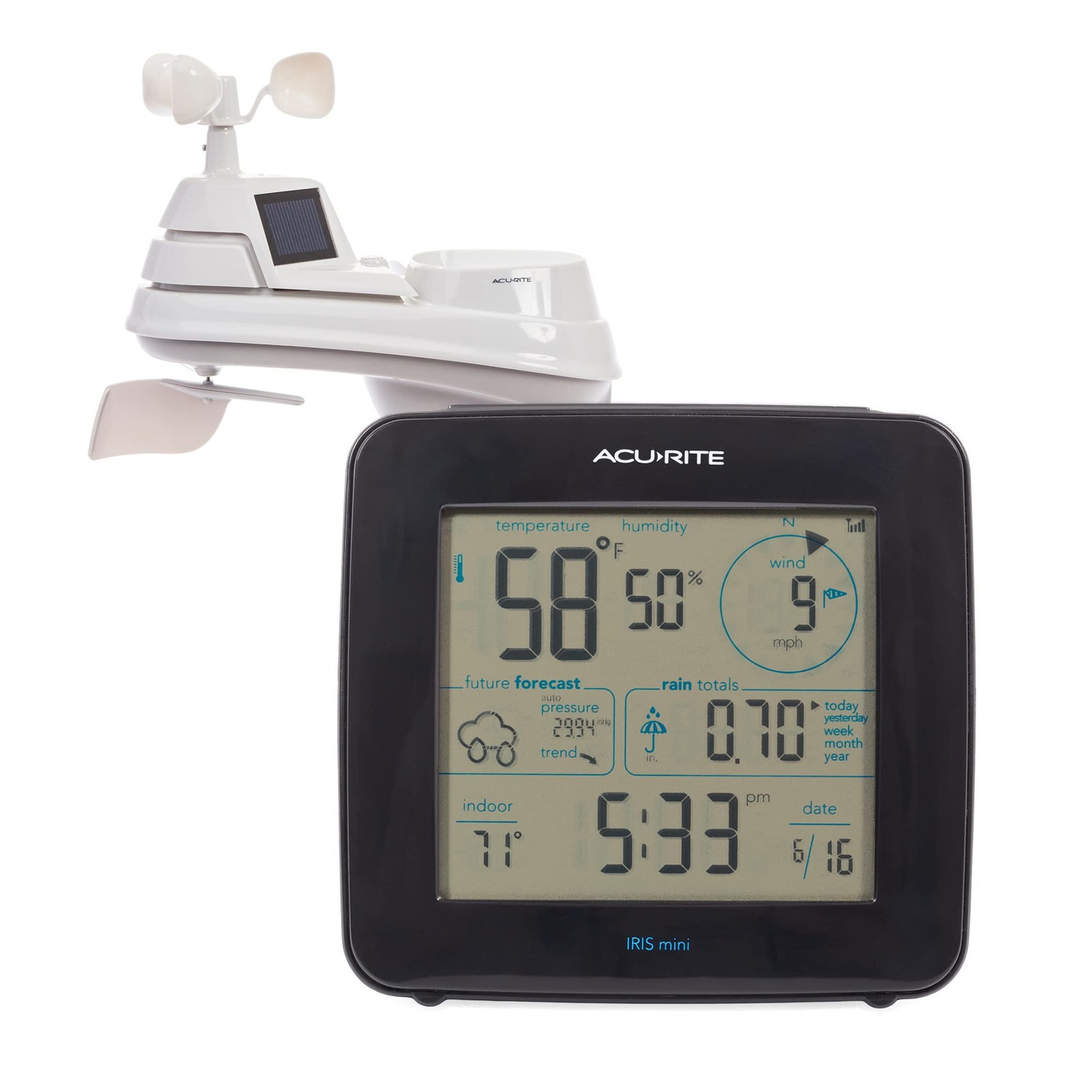 Acurite Iris Mini Wireless Weather Station Indoor Outdoor Temperature Humidity