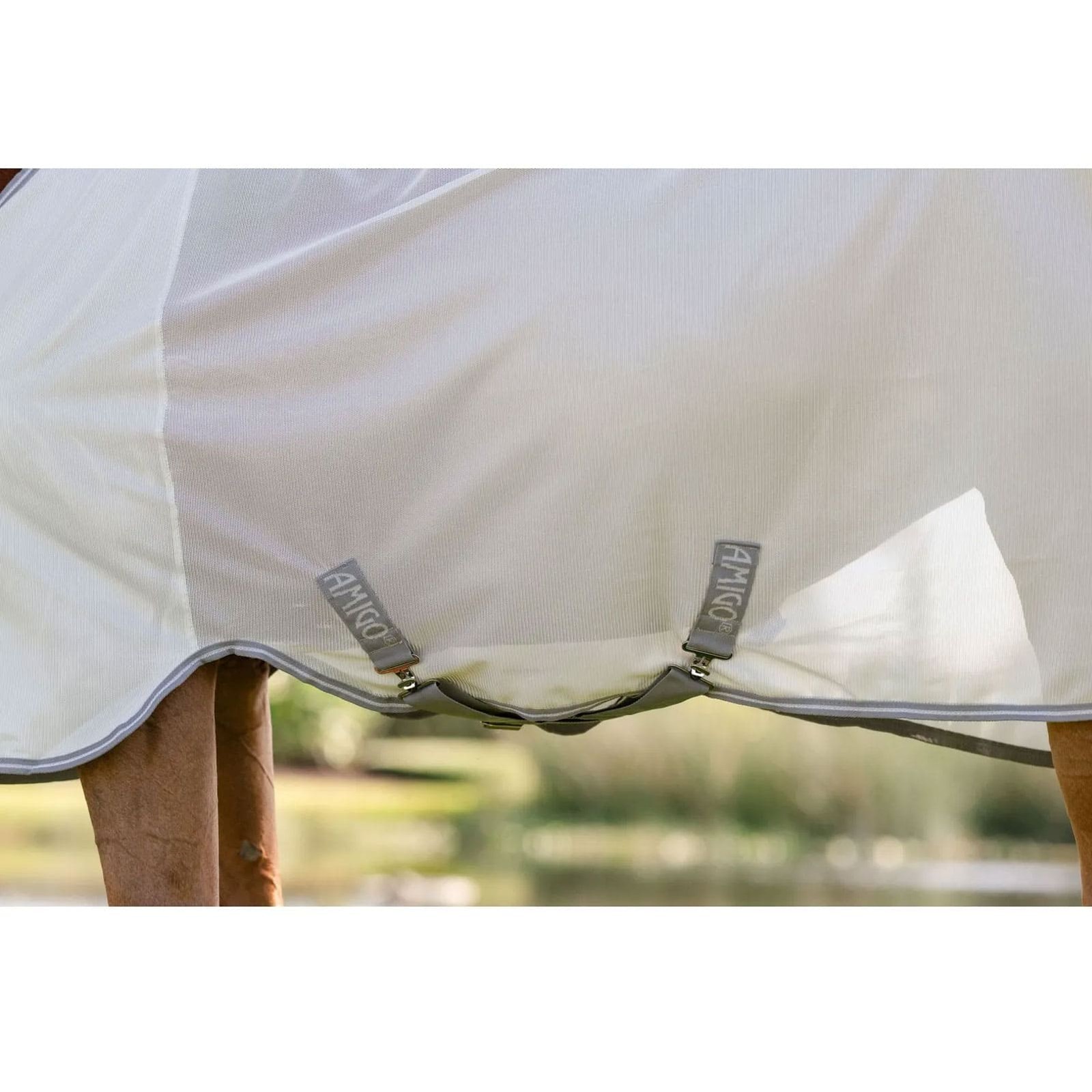 HORSEWARE IRELAND Amigo Bug Rug Silver/Titanium Gray/Silver Fly Sheet