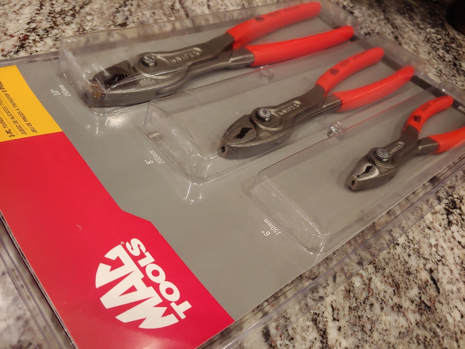 Mac Tools 3pc Twin Grip Knipex Plier Set - SEALED