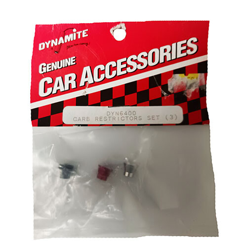 Dynamite Carburetor Restrictors Set (.170-Red/.180-Black/.190-Silver) DYN6400