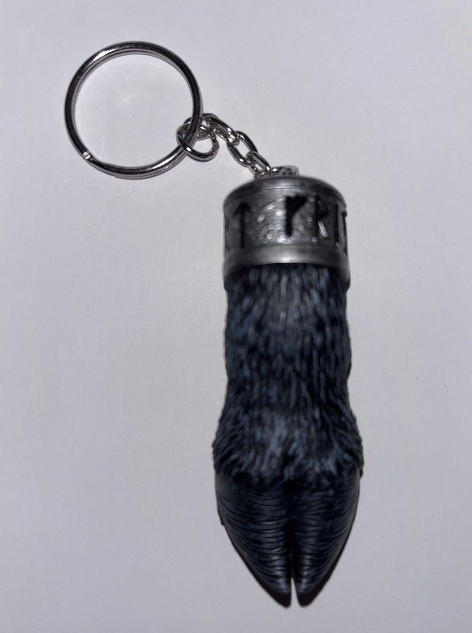Krampus Goat Hoof Keychain Wine Bottle Charm Loot Crate Fright Pentagram Rare