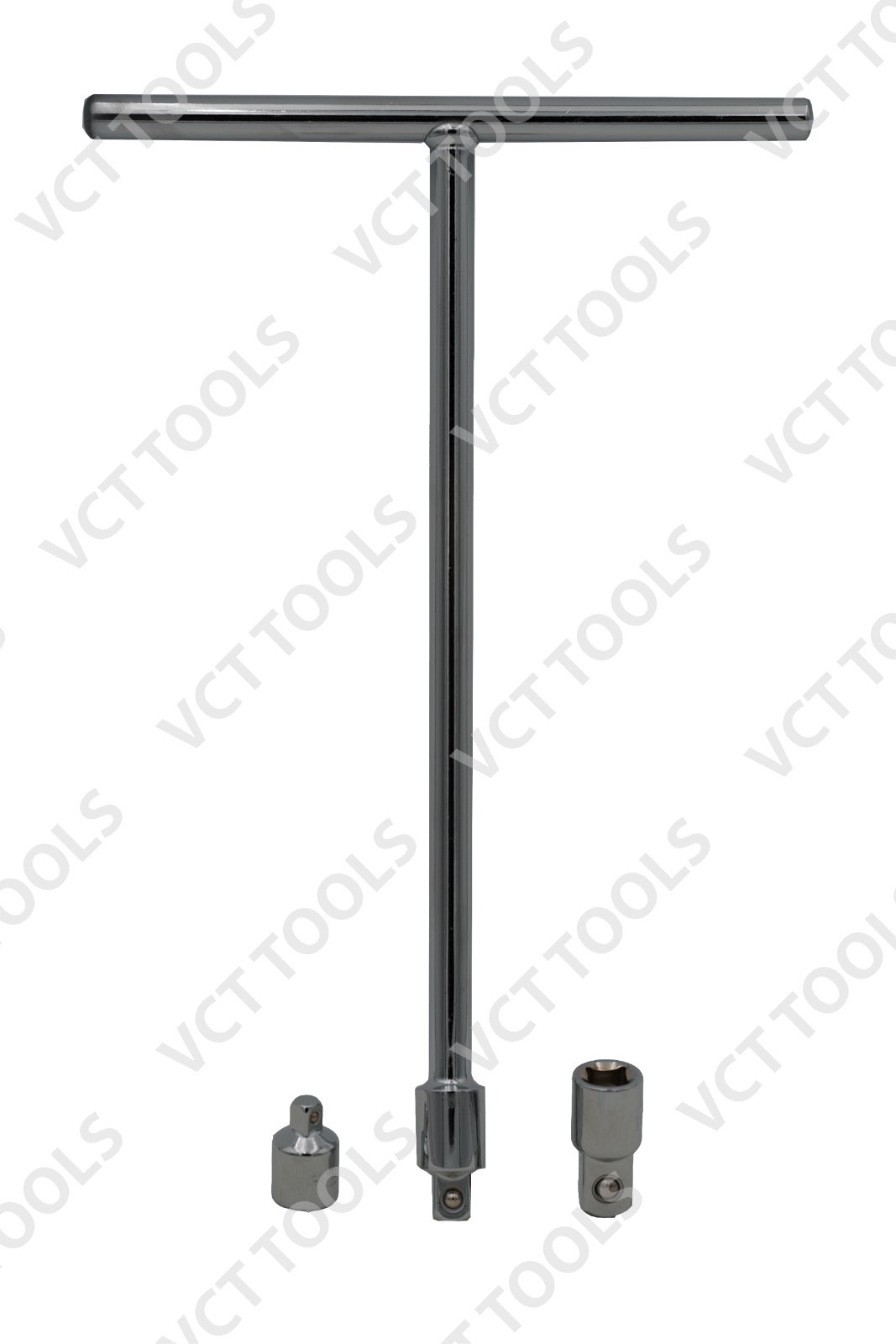 3/8" Dr T‑Handle Long Reach High Torque w/ 1/4" & 1/2" Adaptors CrV Tool